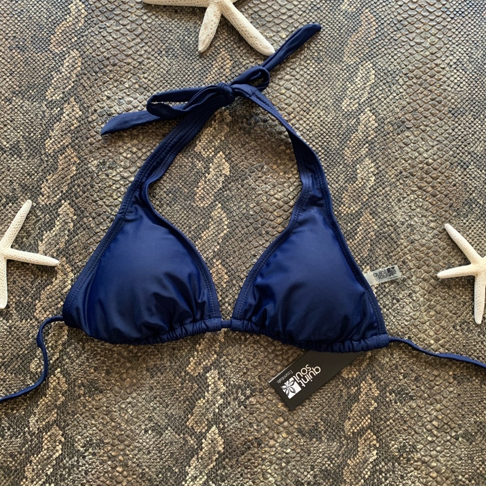 quint soul navy halter top